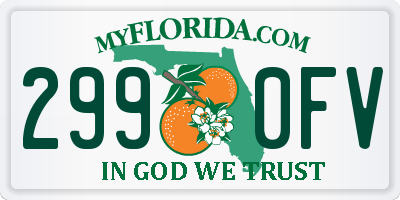 FL license plate 2990FV