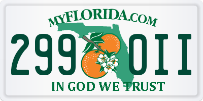 FL license plate 2990II