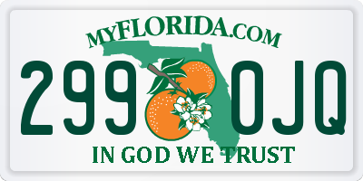 FL license plate 2990JQ