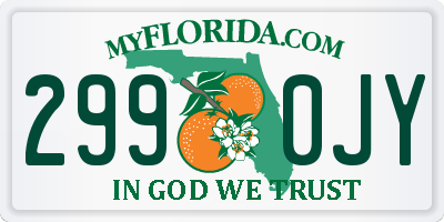 FL license plate 2990JY