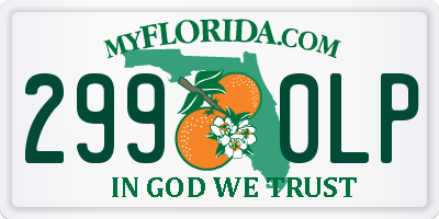 FL license plate 2990LP