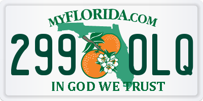 FL license plate 2990LQ