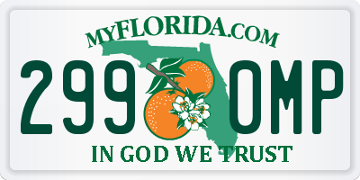 FL license plate 2990MP