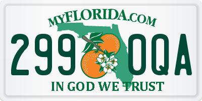 FL license plate 2990QA