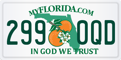 FL license plate 2990QD