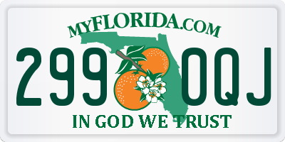 FL license plate 2990QJ