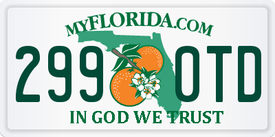 FL license plate 2990TD