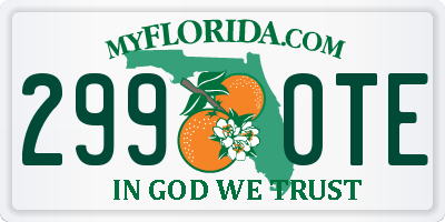 FL license plate 2990TE