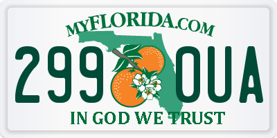 FL license plate 2990UA