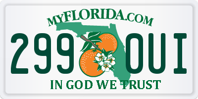 FL license plate 2990UI