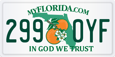 FL license plate 2990YF