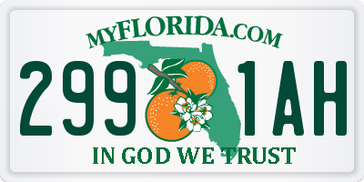 FL license plate 2991AH