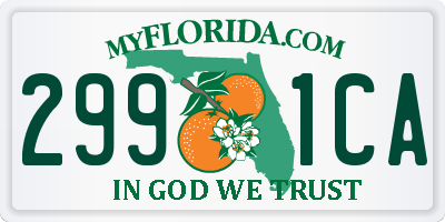 FL license plate 2991CA
