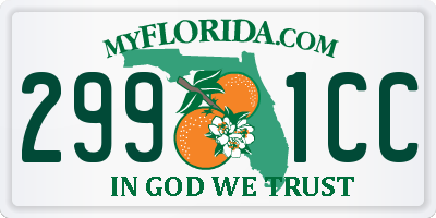 FL license plate 2991CC