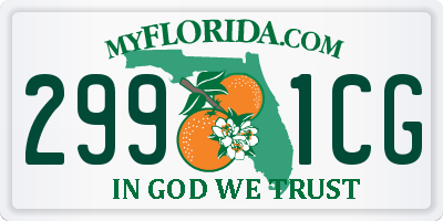 FL license plate 2991CG