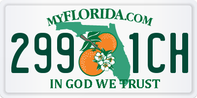 FL license plate 2991CH