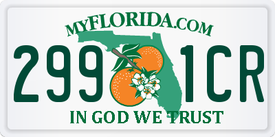 FL license plate 2991CR