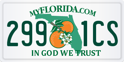 FL license plate 2991CS