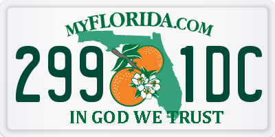 FL license plate 2991DC
