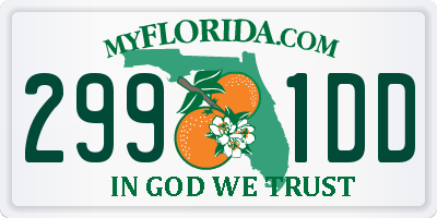 FL license plate 2991DD