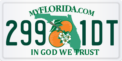 FL license plate 2991DT
