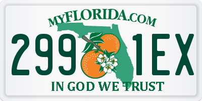 FL license plate 2991EX