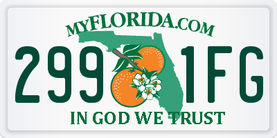 FL license plate 2991FG