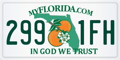 FL license plate 2991FH
