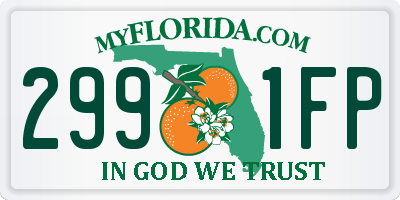FL license plate 2991FP