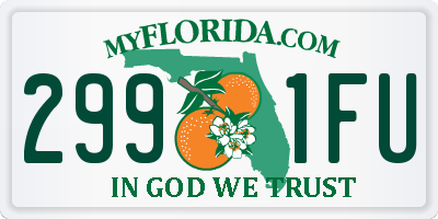 FL license plate 2991FU