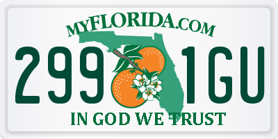 FL license plate 2991GU