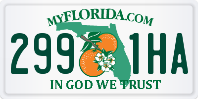 FL license plate 2991HA