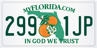 FL license plate 2991JP