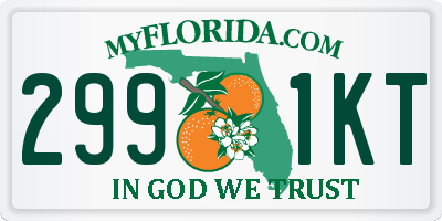 FL license plate 2991KT