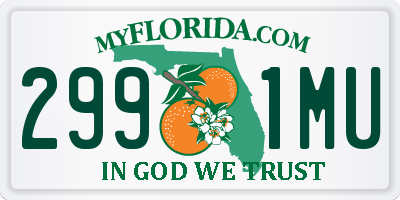 FL license plate 2991MU