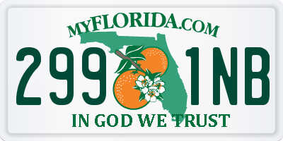 FL license plate 2991NB
