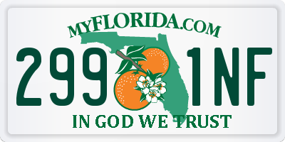 FL license plate 2991NF