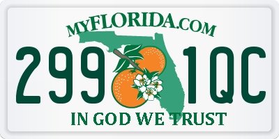 FL license plate 2991QC