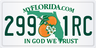 FL license plate 2991RC