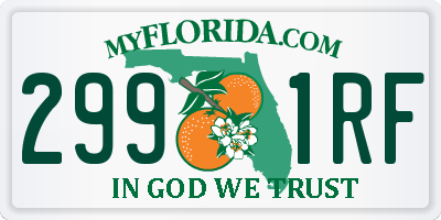 FL license plate 2991RF