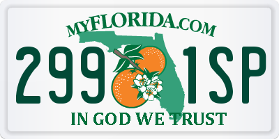 FL license plate 2991SP