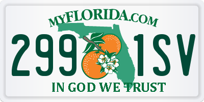 FL license plate 2991SV