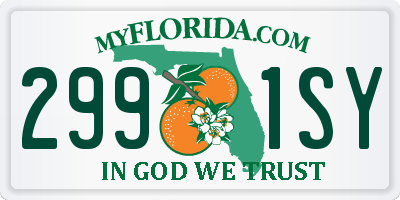FL license plate 2991SY