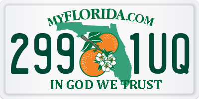 FL license plate 2991UQ