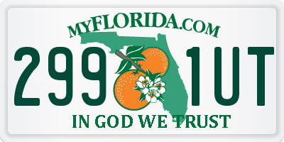 FL license plate 2991UT