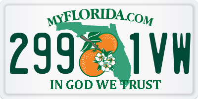 FL license plate 2991VW