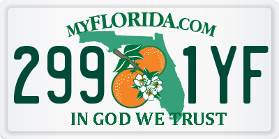 FL license plate 2991YF