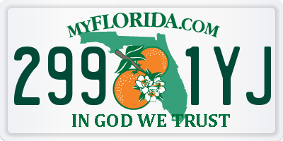 FL license plate 2991YJ