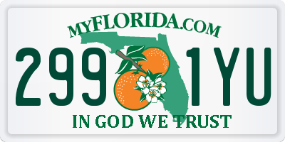 FL license plate 2991YU