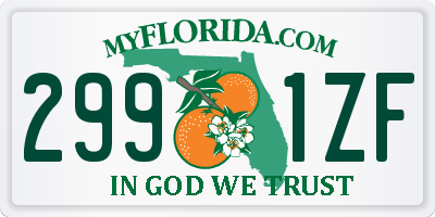 FL license plate 2991ZF